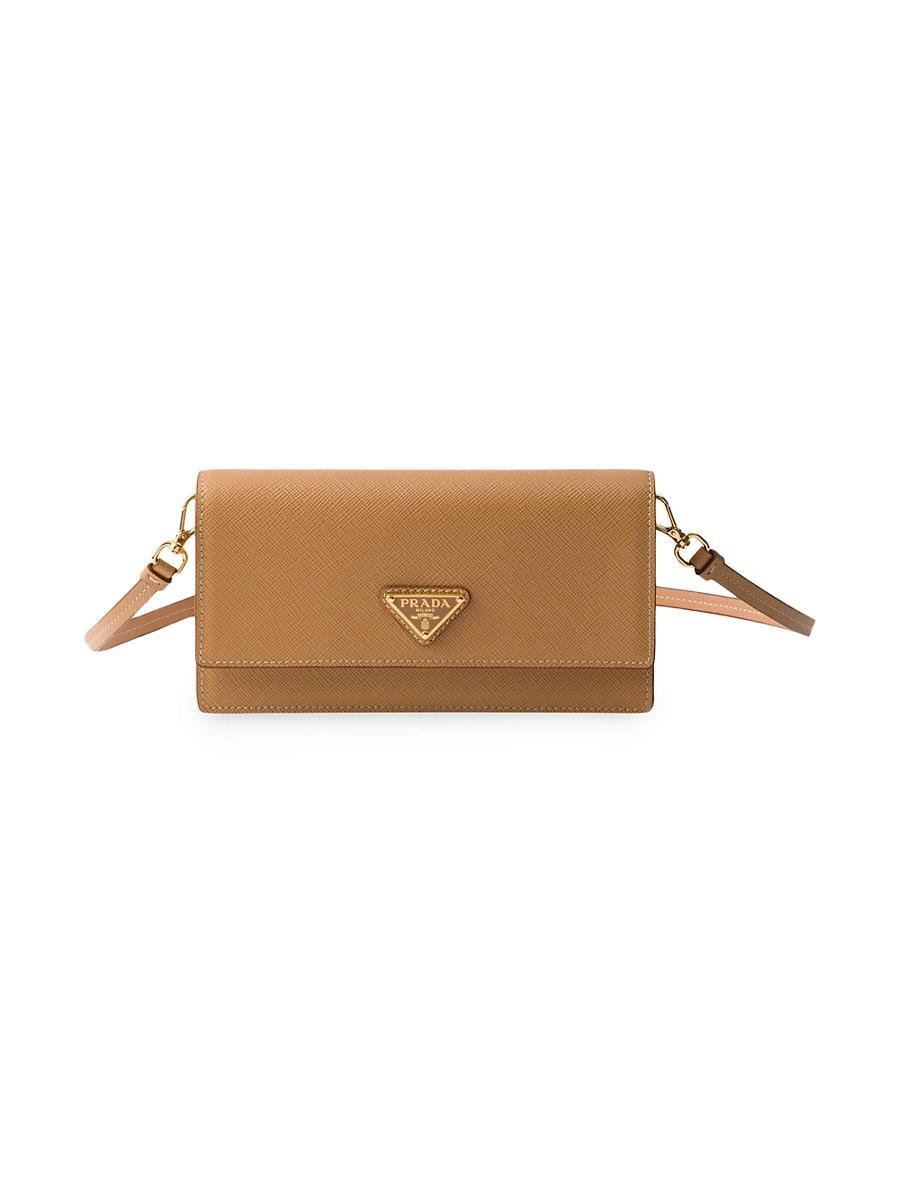 Womens Saffiano Leather Mini Pouch Product Image