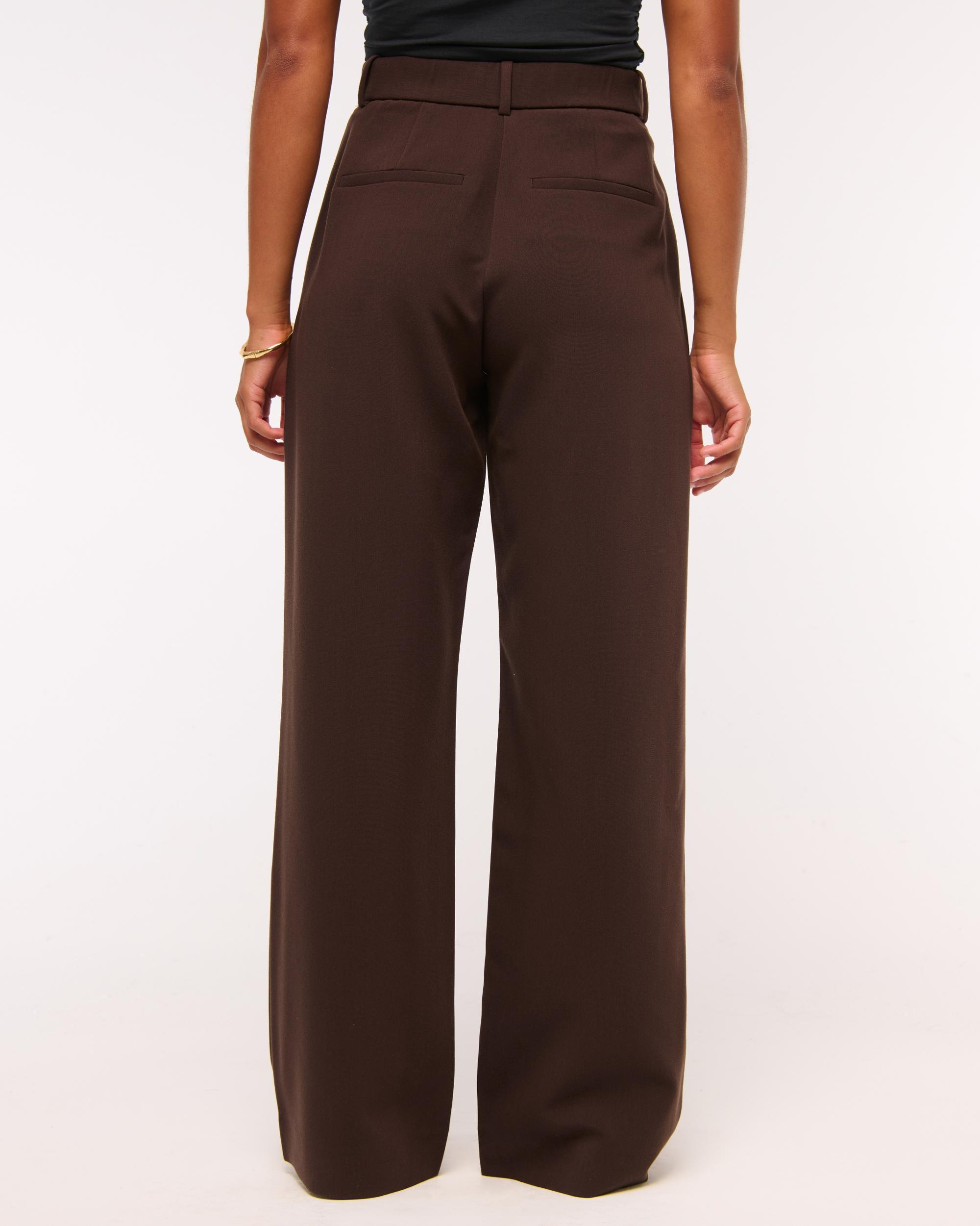 Curve Love A&F Sloane Tailored Wide Leg Pant Product Image