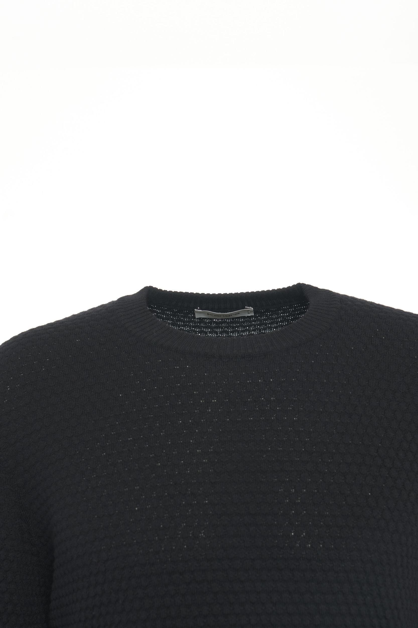 Knitted sweater with round neck Product Image