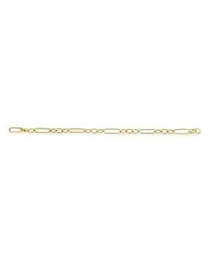 Yellow Gold Alternating Long and Short Oval Link Bracelet Product Image