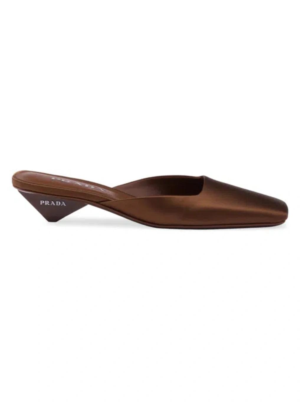 PRADA Slippers-36 Nd  Female In Brown Product Image