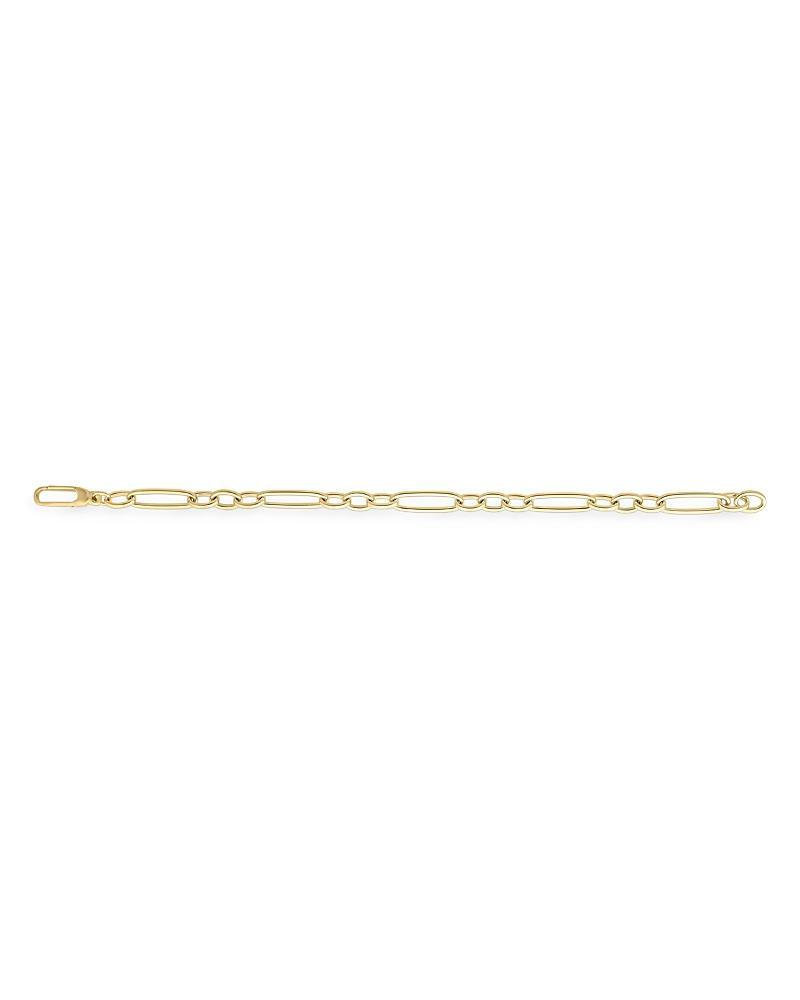 Yellow Gold Alternating Long and Short Oval Link Bracelet Product Image