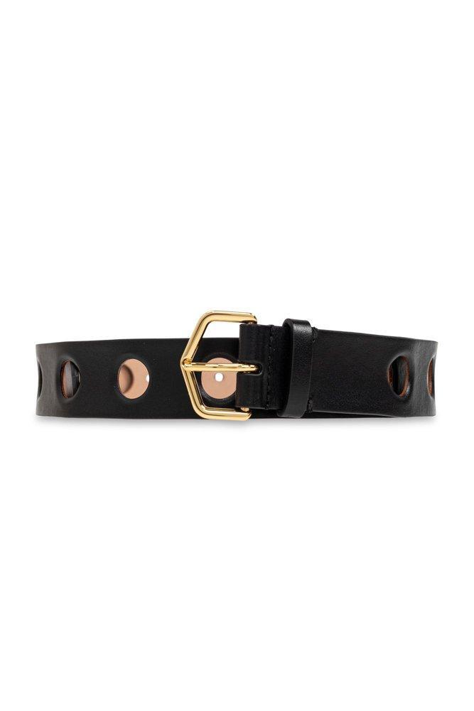 ALAÏA Vienne Leather Belt In Black Product Image