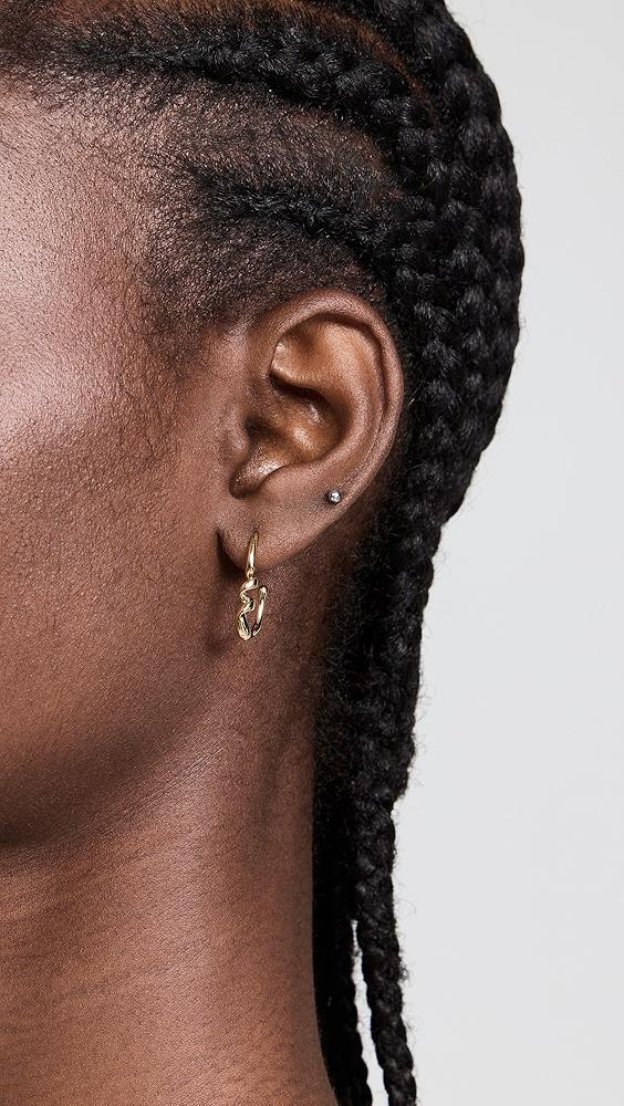 By Adina Eden Open Hoop Earrings | Shopbop Product Image