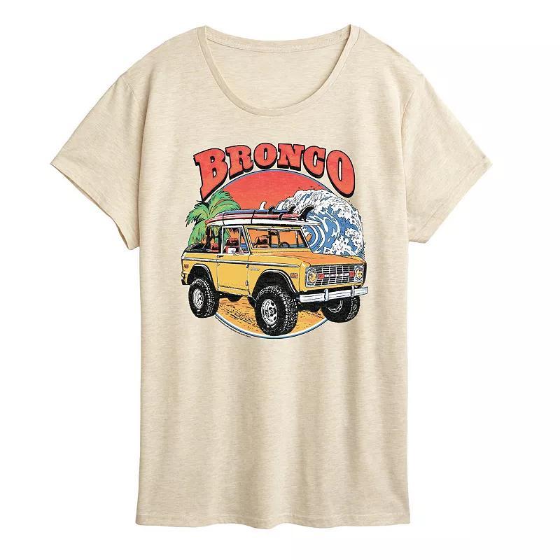 Womens Ford Bronco Beach Graphic Tee Product Image