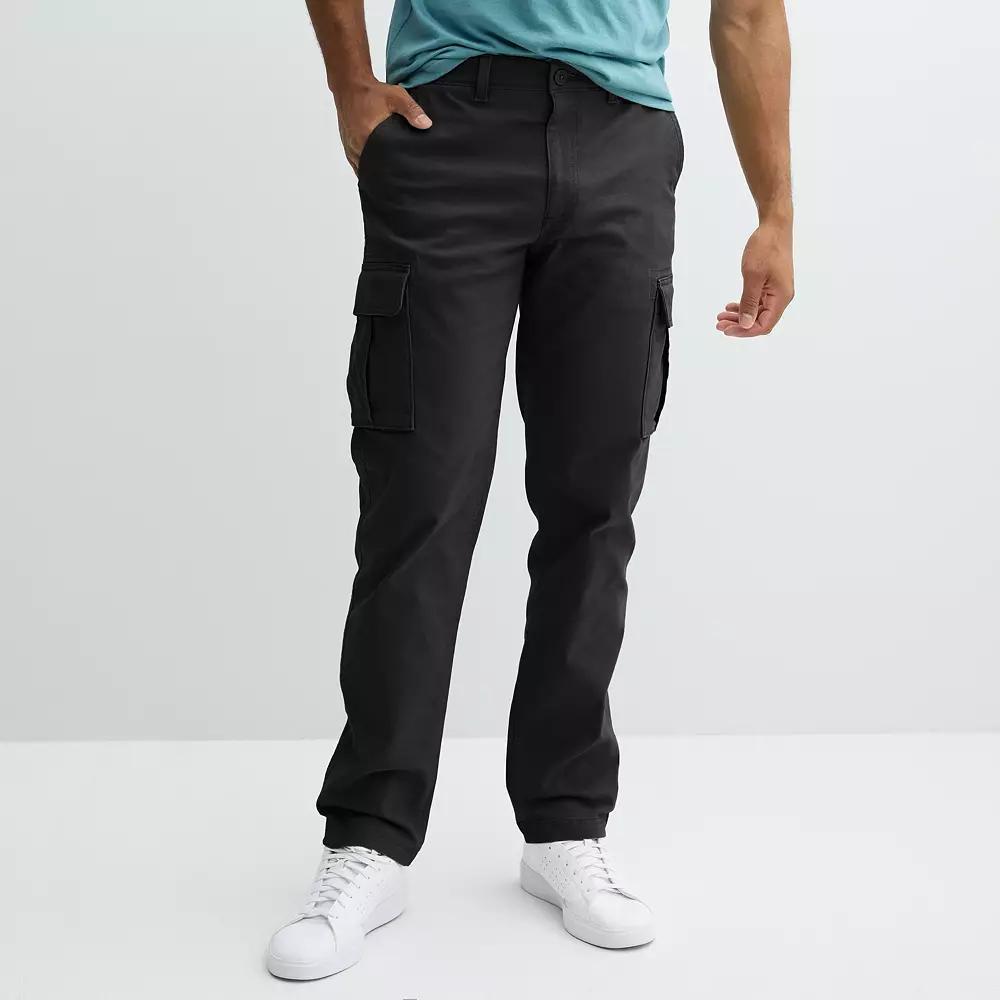 Men's Sonoma Goods For Life® Canvas Cargo Pants, Size: 38 X 32, Black Product Image