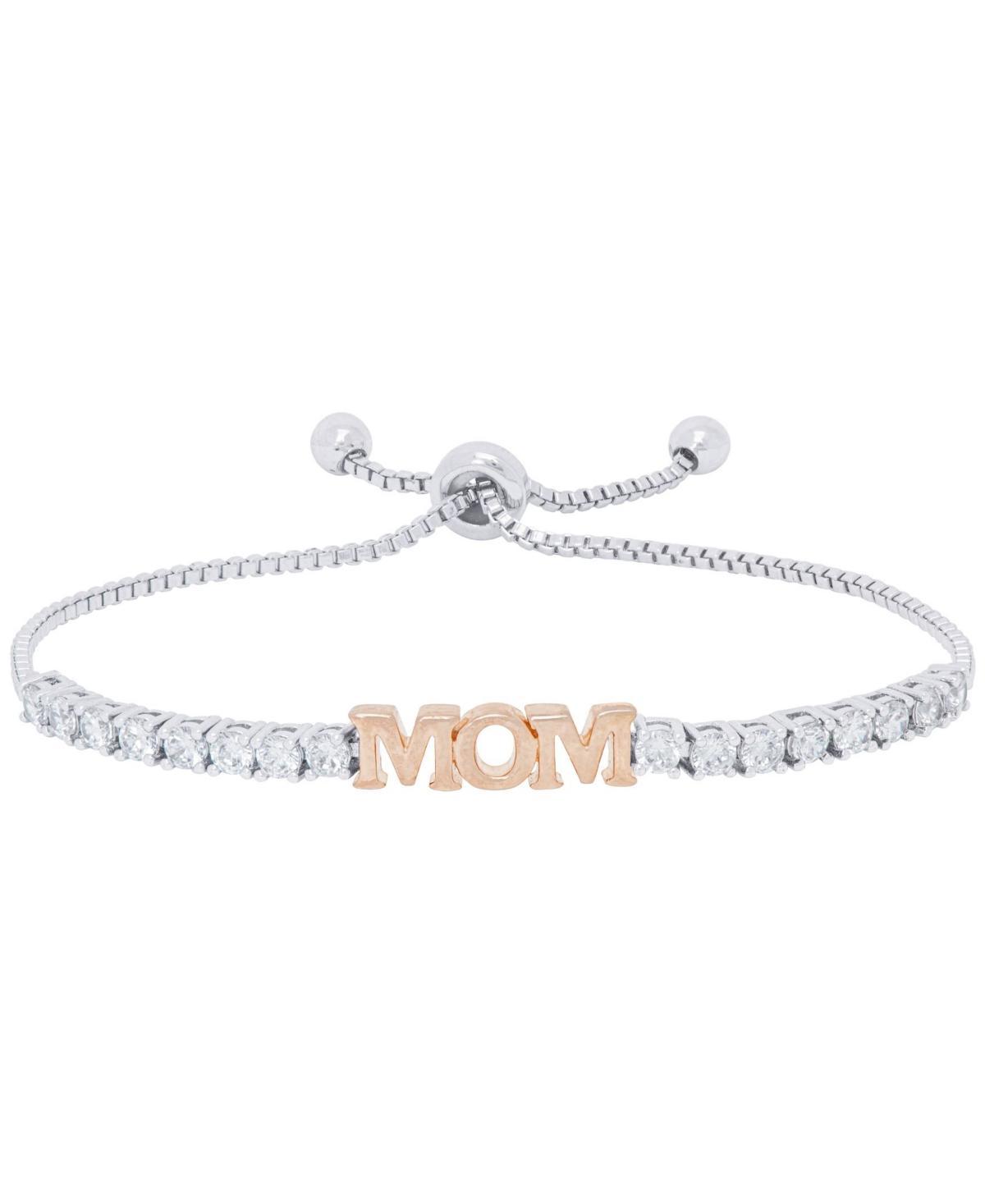 Macys Womens Cubic Zirconia Mom Adjustable Bolo Bracelet Product Image