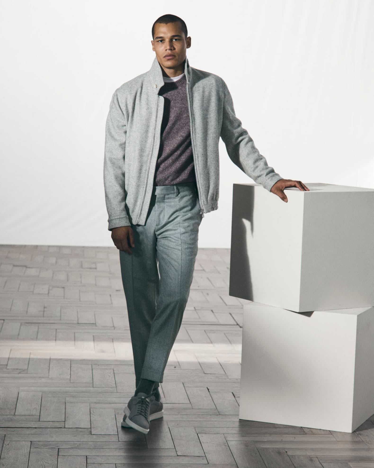 Men's Flannel Flat-Front Pants Product Image