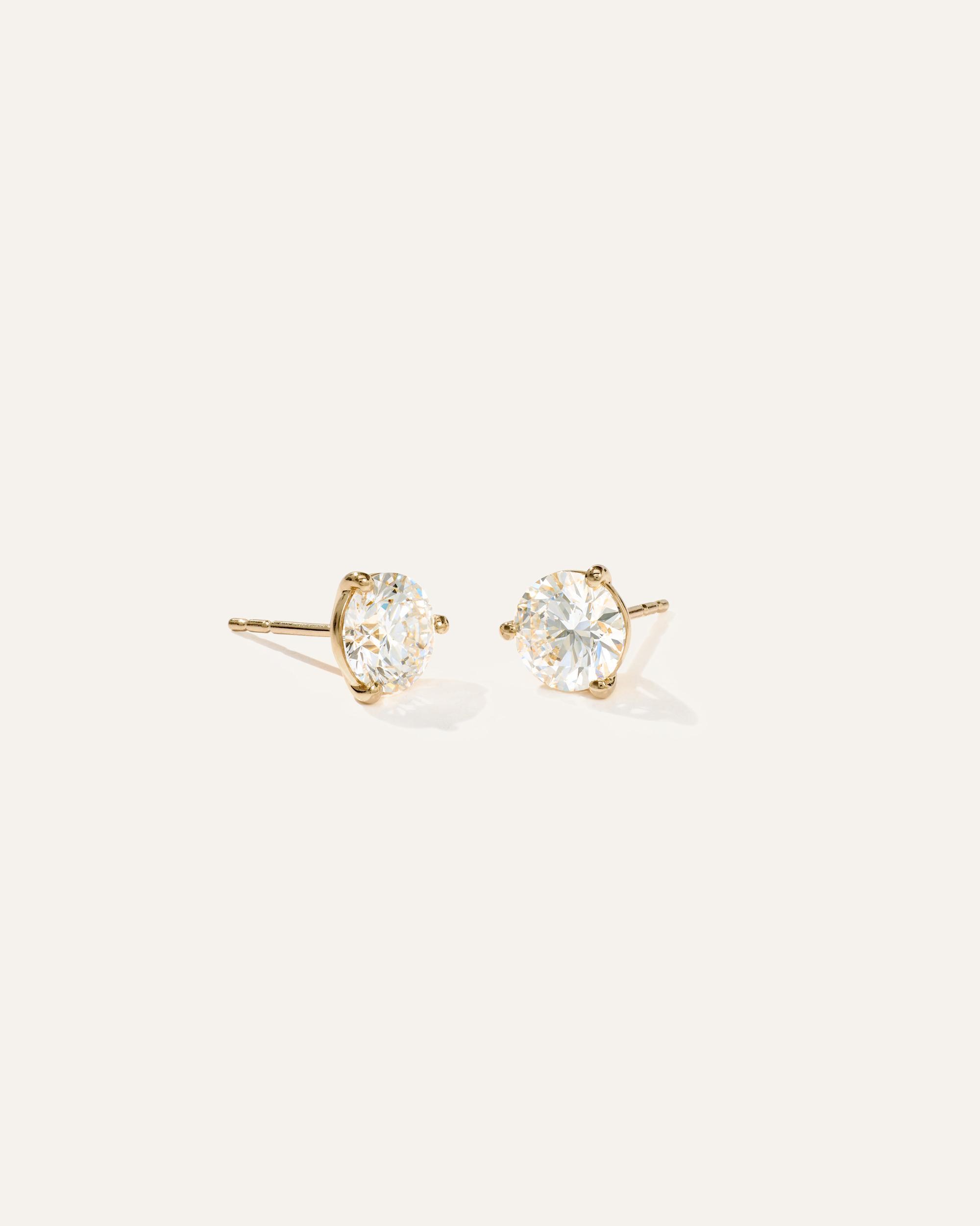 Quince | Women's 14K Gold Lab Grown Diamond Martini Studs Product Image