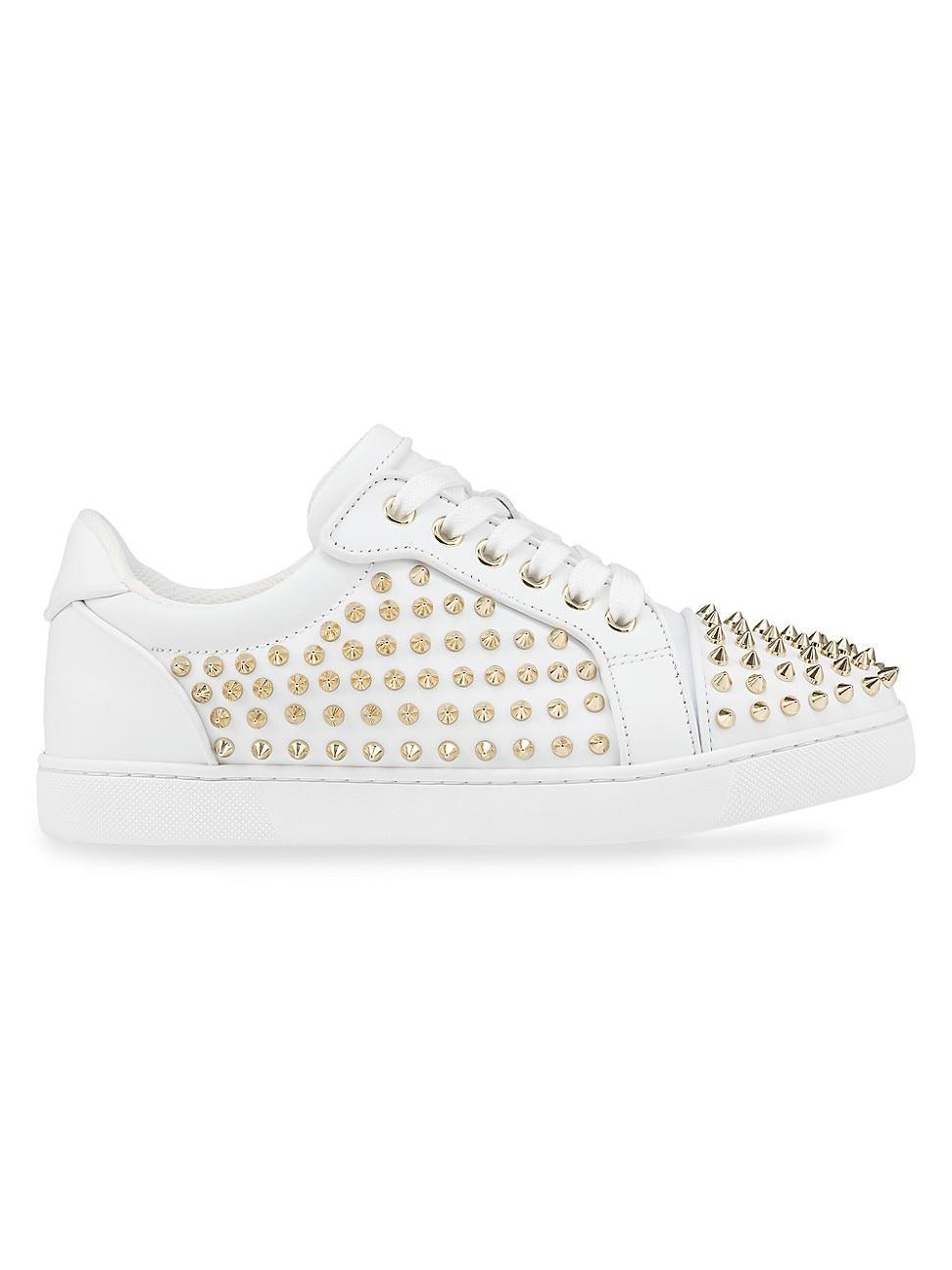 Womens Vieira Night Spikes Calf Leather Sneakers Product Image