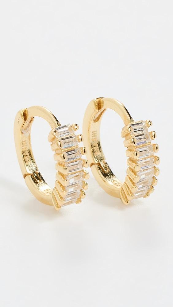 SHASHI Teagan Huggie Earrings | Shopbop Product Image