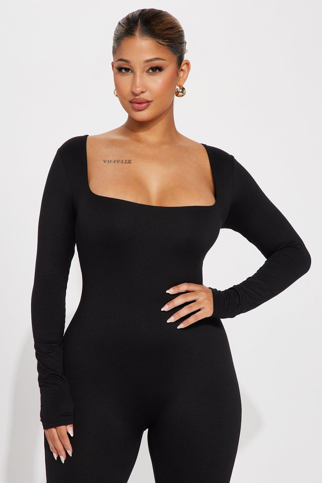 Vanessa Double Lined Jumpsuit - Black Product Image