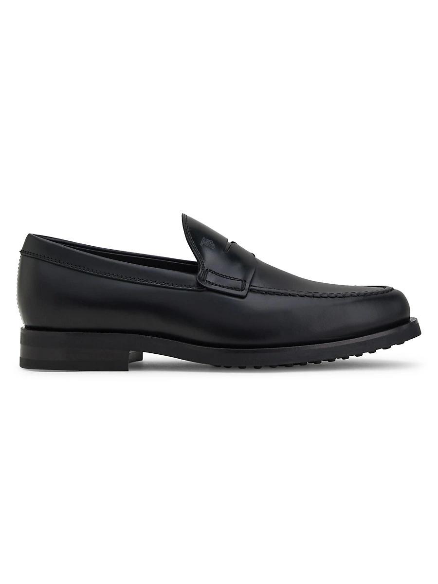 Mens Leather Moccasin Penny Loafers Product Image