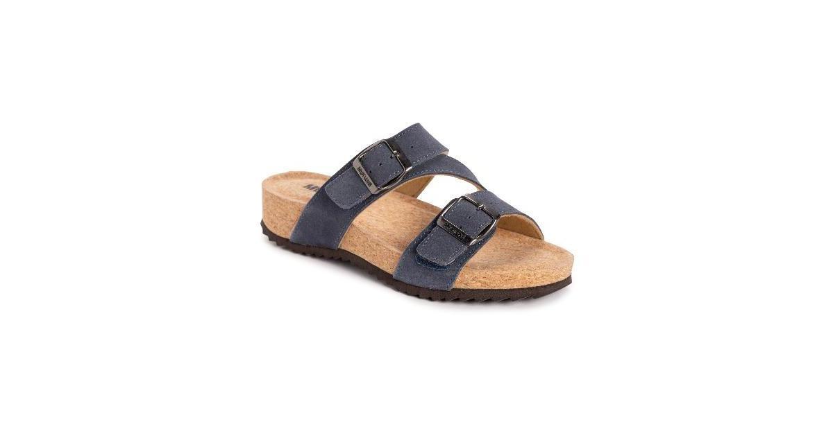 MUK LUKS Poppy Womens Suede Slide Sandals Product Image