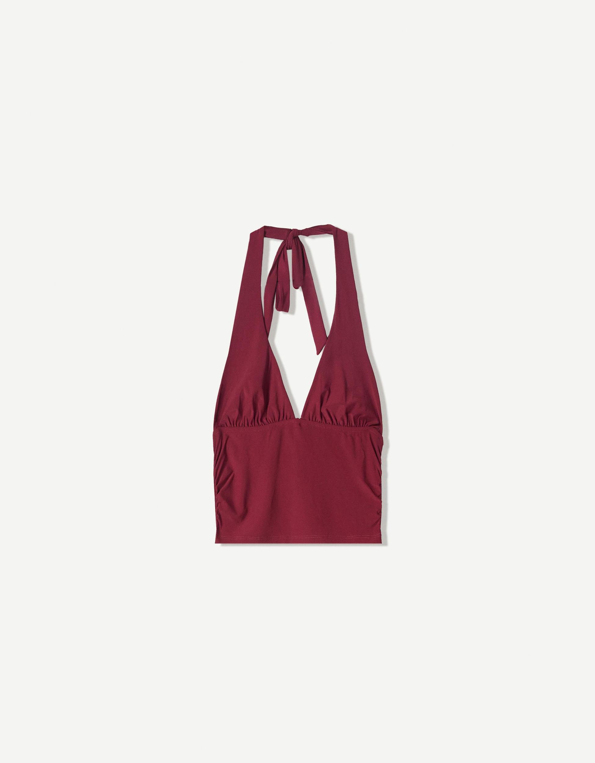 Gathered halter top Product Image