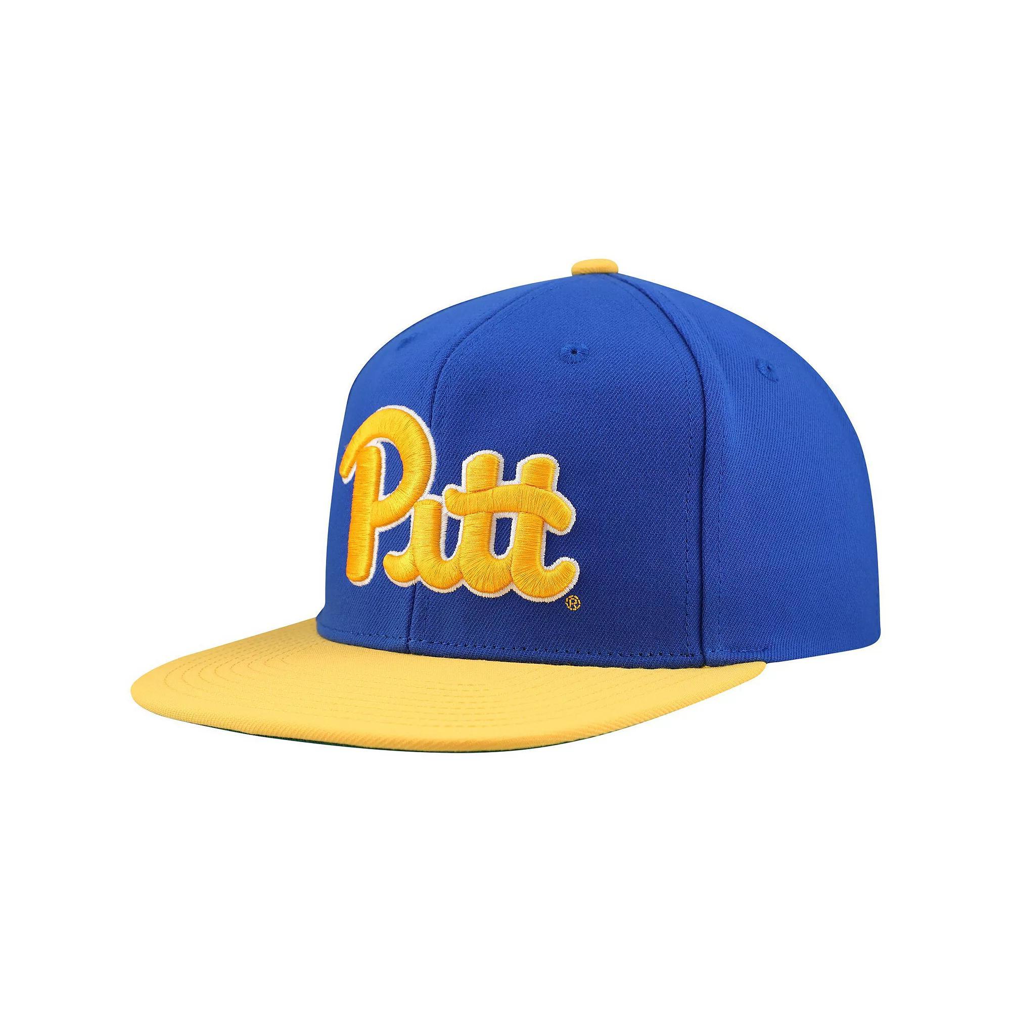 Men's Mitchell & Ness Royal/Gold Pitt Panthers 2-Tone 2.0 Snapback Hat, Blue Product Image