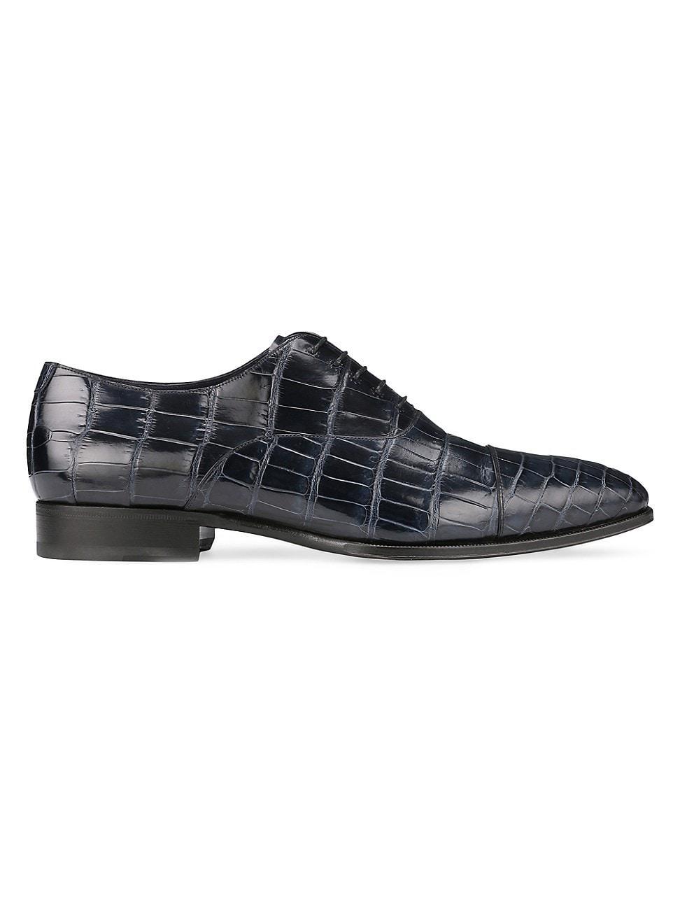 Mens Matted Crocodile Oxford Shoes Product Image