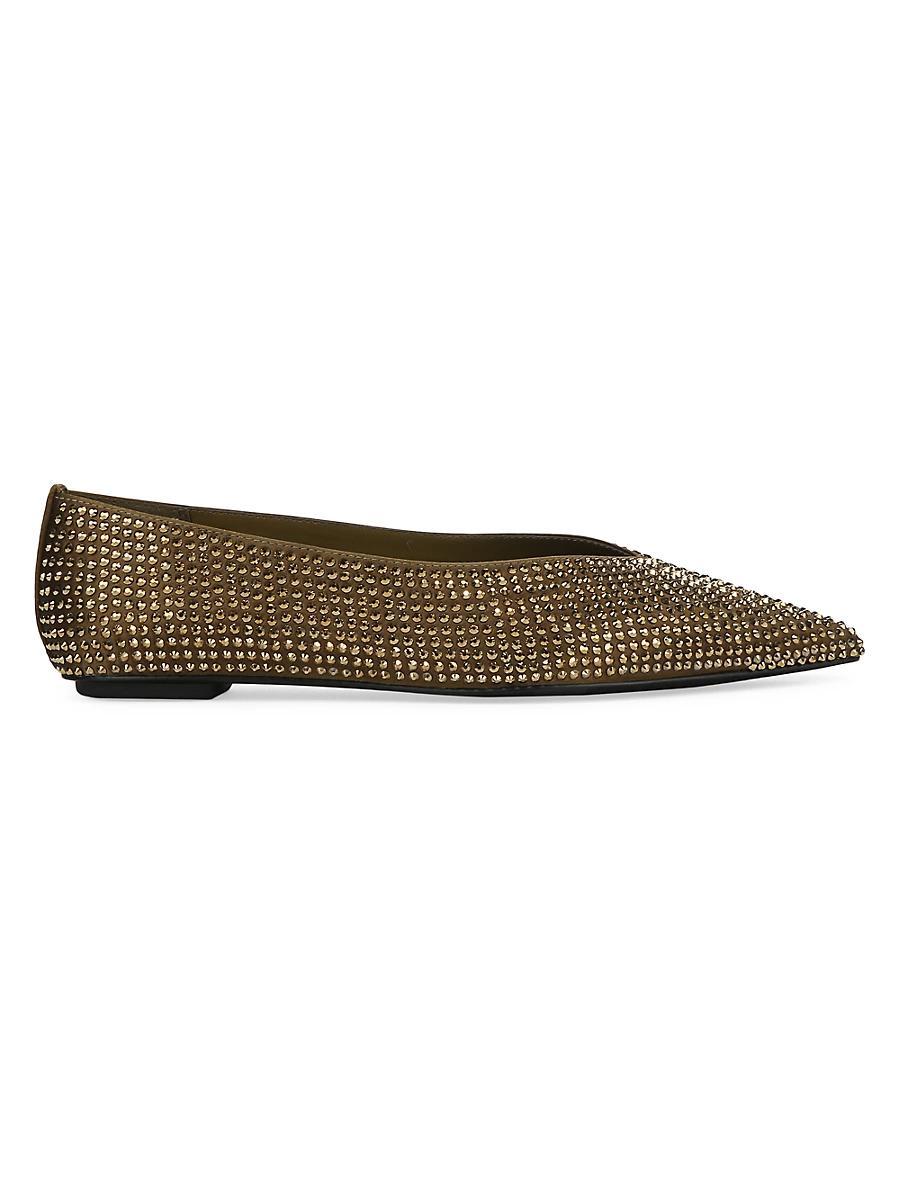 Womens Nita Crystal-Embellished Point-Toe Flats Product Image