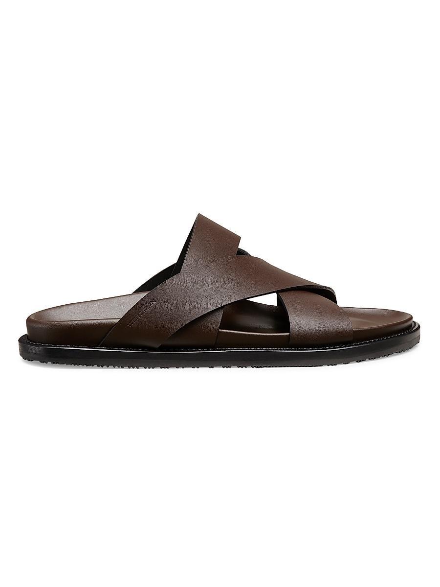 Mens Berkley Crisscross Leather Sandals Product Image