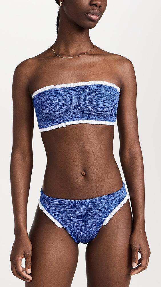 Hunza G Tracey Frill Bikini Set | Shopbop Product Image