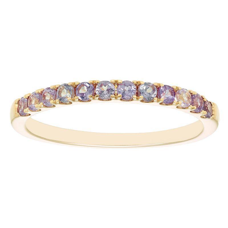 Boston Bay Diamonds 10k Gold Gemstone Stacking Ring, Womens Created Alexandrite Product Image