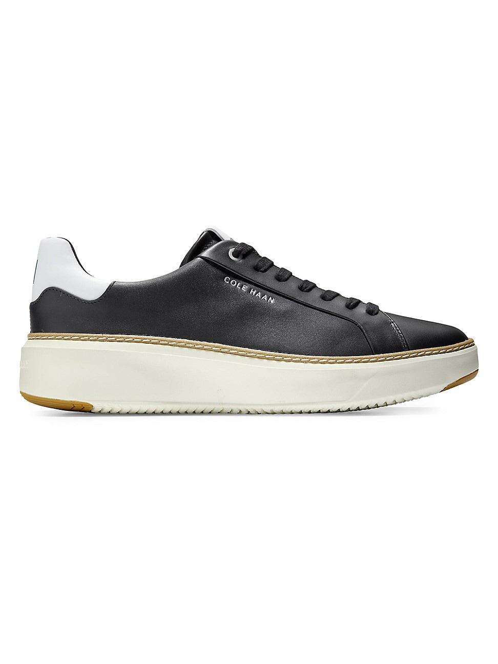 Cole Haan GrandPr Topspin Leather Platform Sneakers Product Image