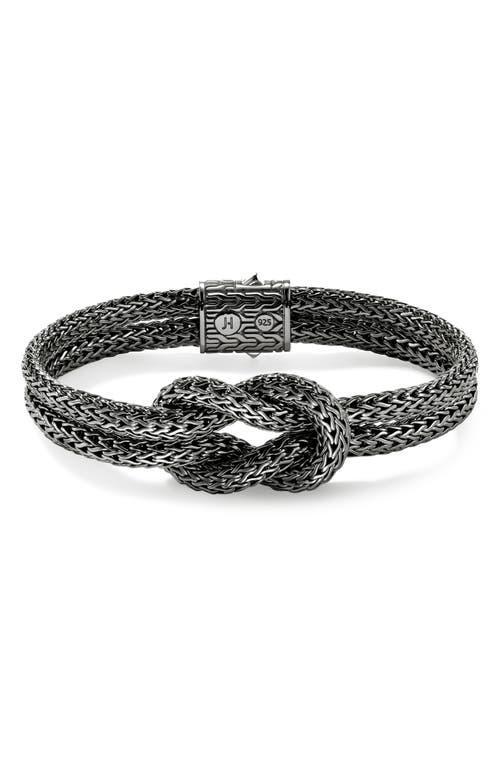 JOHN HARDY Classic Chain Knot Layered Rope Bracelet In Dark Silver Product Image