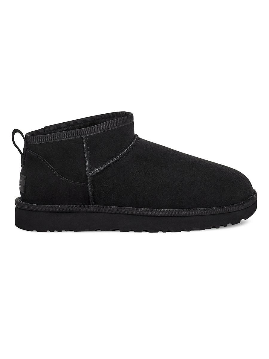 UGG Womens UGG Classic Ultra Mini - Womens Shoes Black/Black Product Image