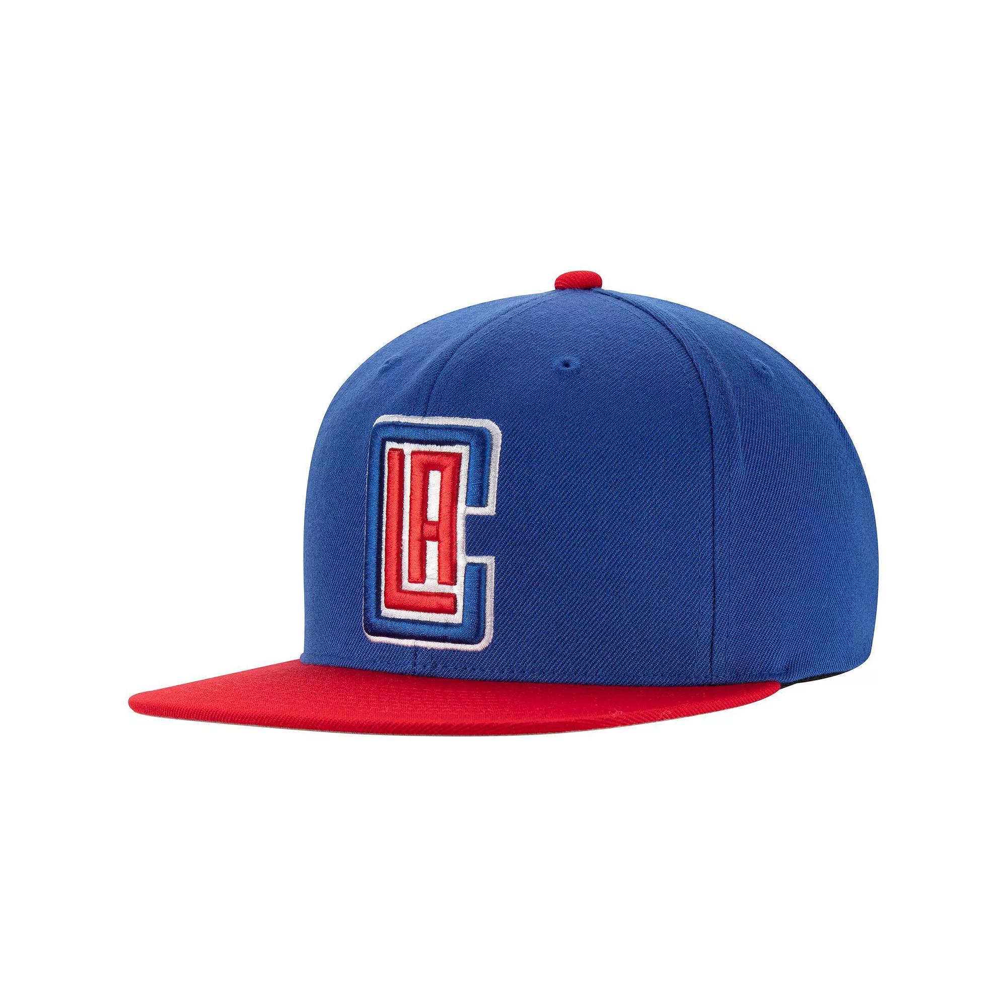 Men's Mitchell & Ness Royal/Red LA Clippers Two-Tone Wool Snapback Hat, Blue Product Image