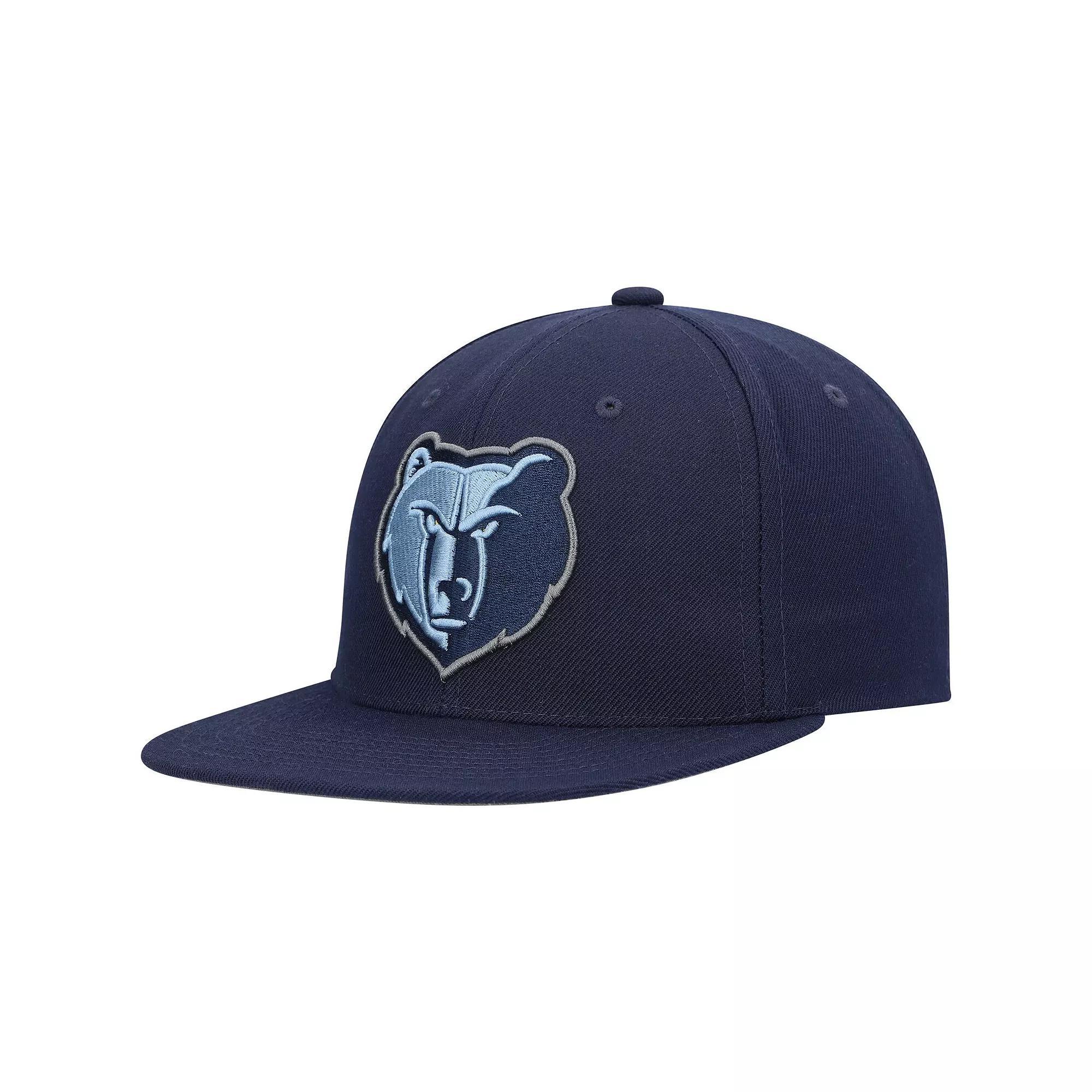Men's Mitchell & Ness Navy Memphis Grizzlies Ground 2.0 Snapback Hat, Grz Blue Product Image