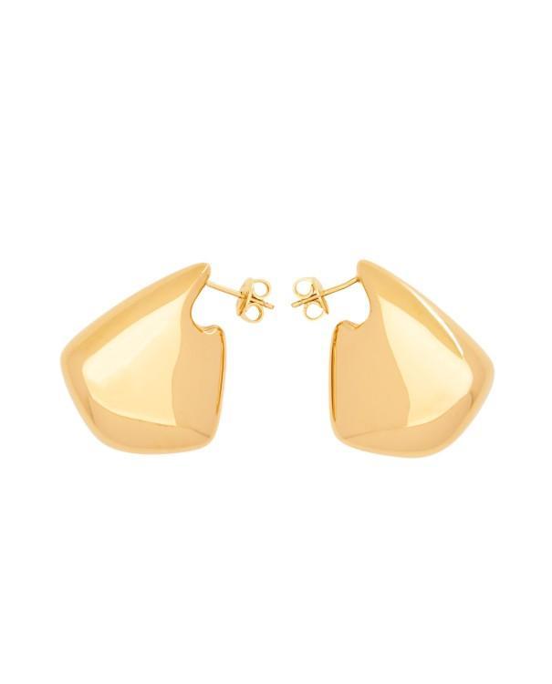 BOTTEGA VENETA Fin Small Earrings In Gold Product Image