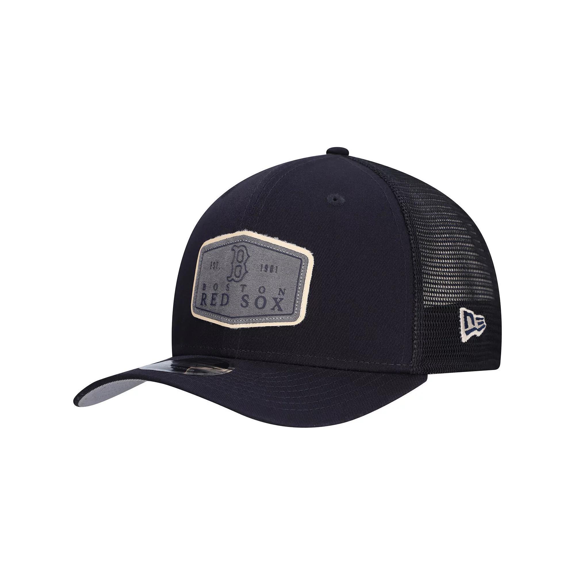 Men's New Era Navy Boston Red Sox Labeled 9SEVENTY Stretch-Snap Adjustable Hat, Blue Product Image