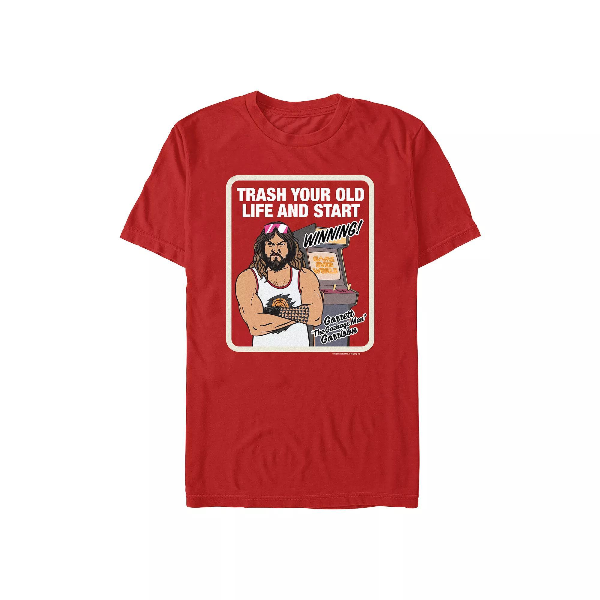 Men's Minecraft Movie Trash Your Old Life Graphic Tee,  Product Image