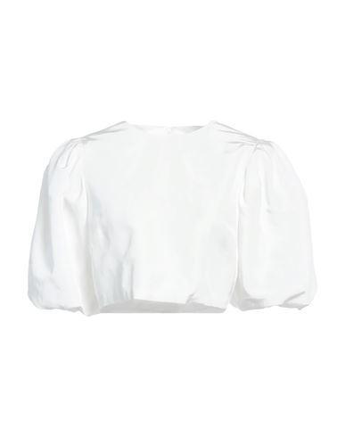 MSGM Woman Top White Size 8 Viscose, Linen Product Image