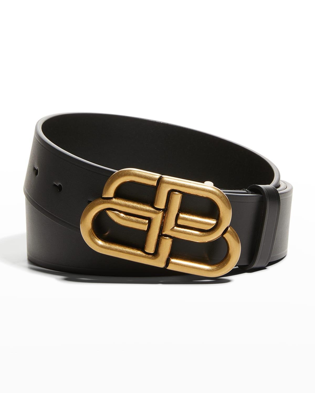 Mens BB-Buckle Leather Belt Product Image