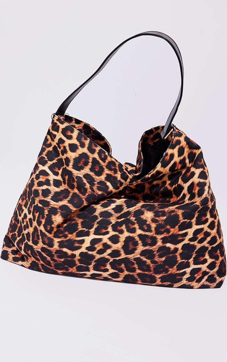 Leopard Print Slouchy Tote Bag Product Image