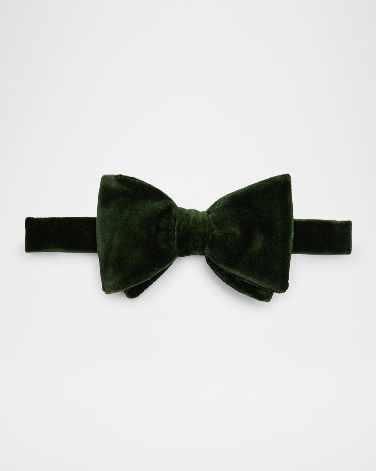 Mens Cotton Velvet Bow Tie Product Image