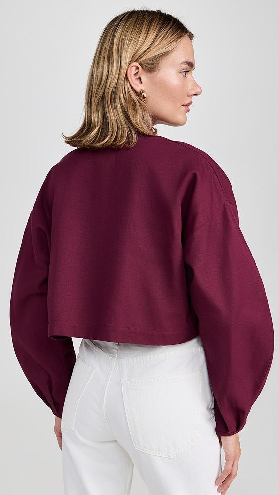 SELFI Cropped Oval Sleeve Shirt | Shopbop Product Image