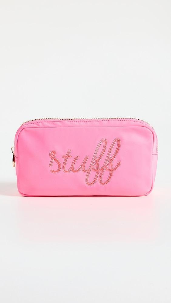 Stoney Clover Lane Bubblegum "Stuff" Embroidered Small Pouch | Shopbop Product Image