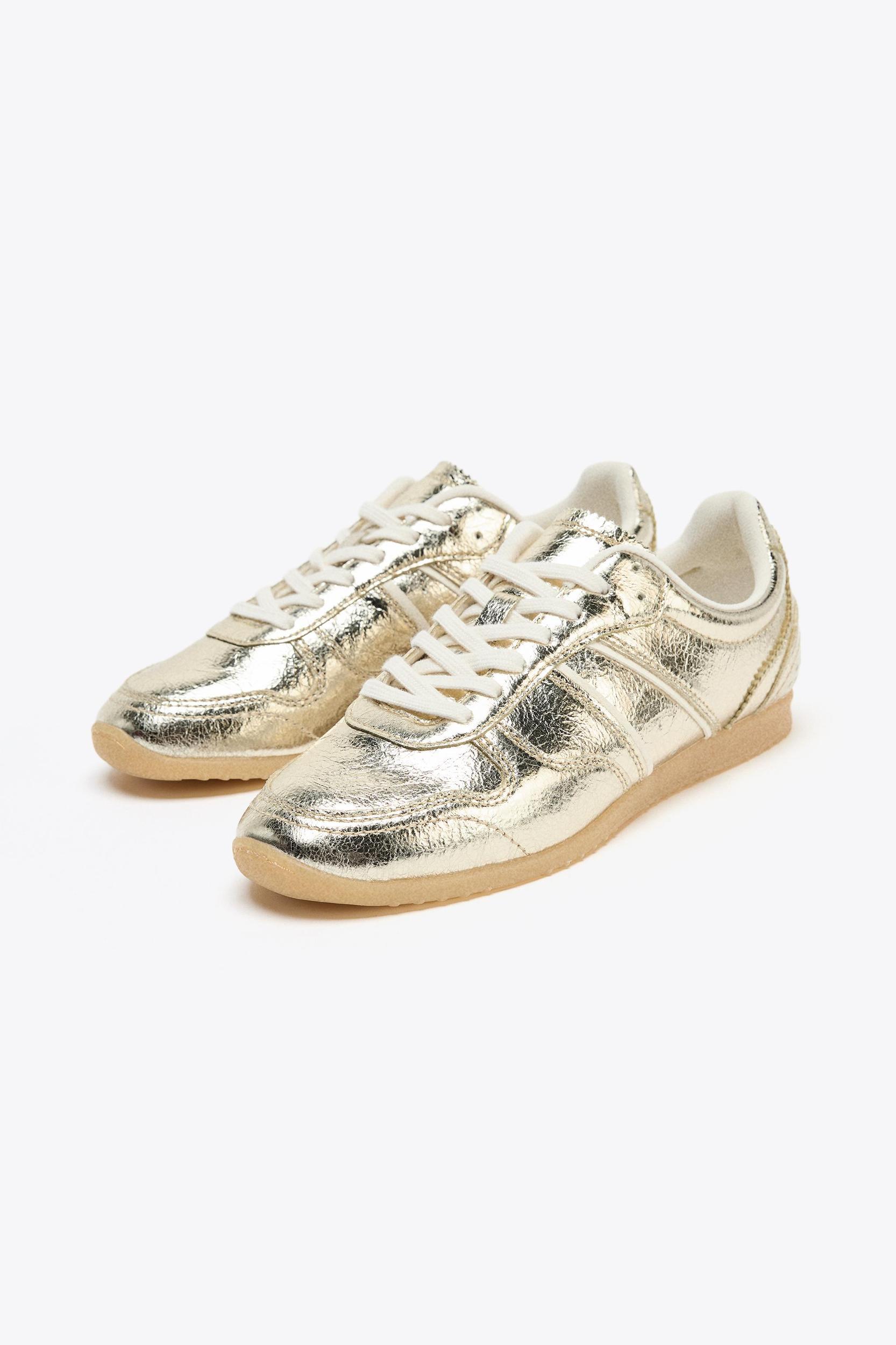 METALLIC EFFECT SNEAKERS Product Image