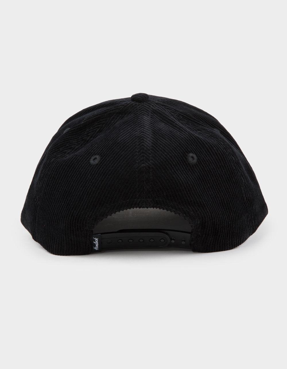 HEMLOCK HAT CO. Rowan 5 Panel Snapback Hat - BLACK Product Image