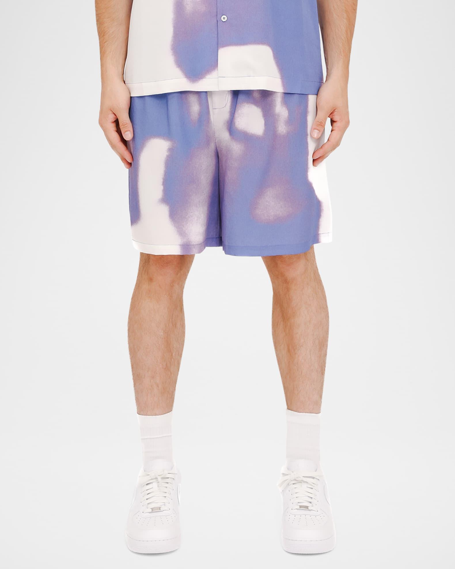 Mens Ombr Burn Shorts - Product Image