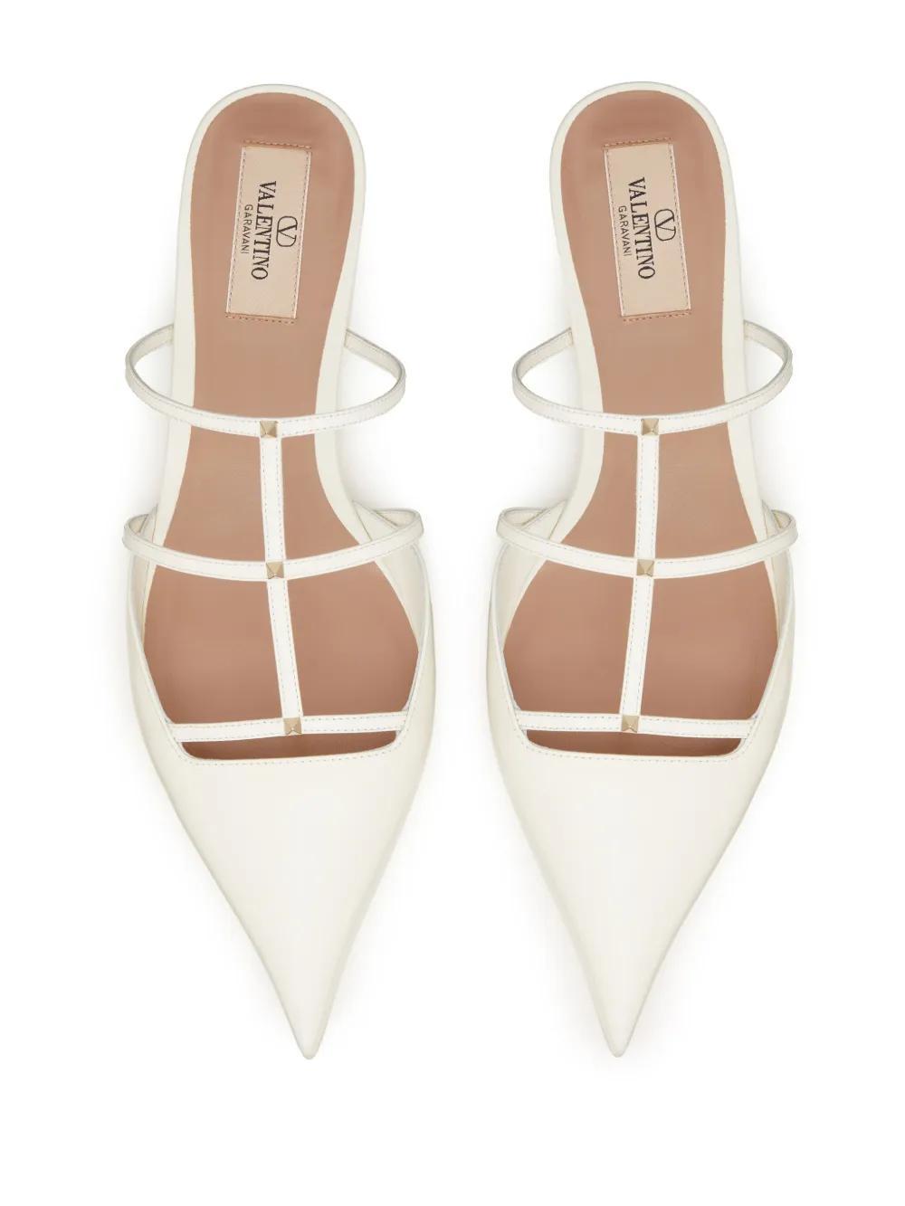 caged leather mules Product Image