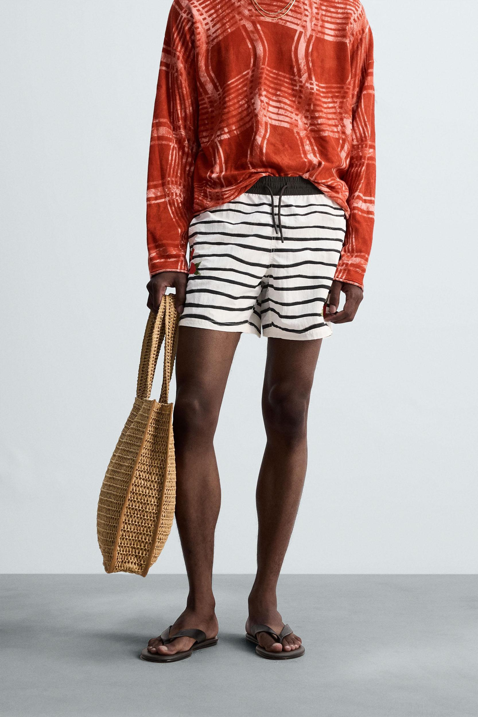 OTIS KWAME KYE QUAICOE PRINTED MID-LENGTH SWIMSUIT Product Image