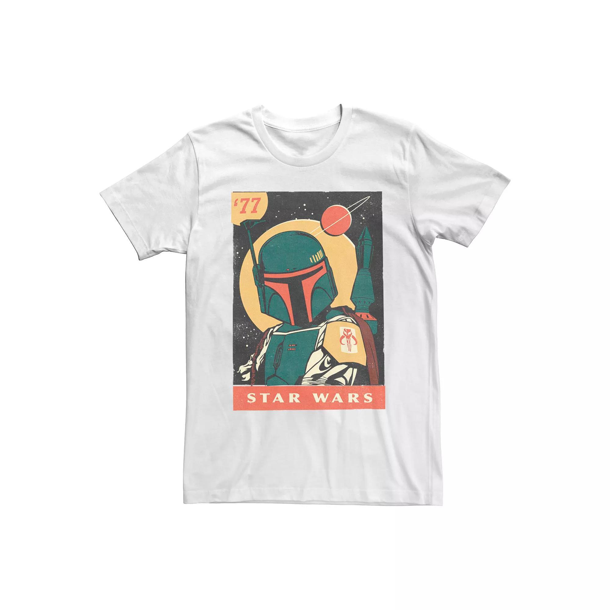 Men's Star Wars Retro Boba Fett Poster Graphic Tee,  Product Image
