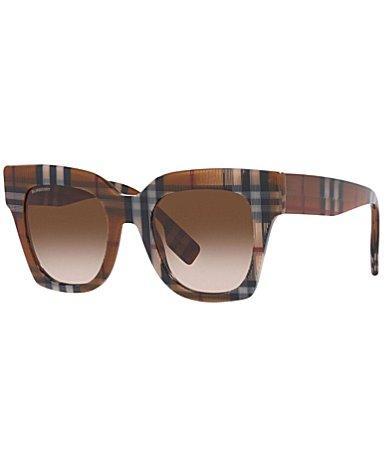 Burberry Womens BE4364 Kitty 49mm Square Sunglasses Product Image