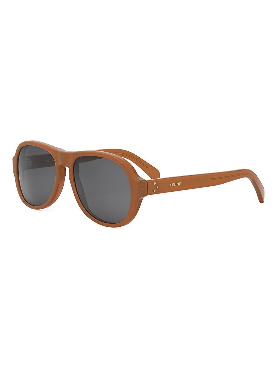 Mens 3 Dots 55MM Geometric Sunglasses Product Image