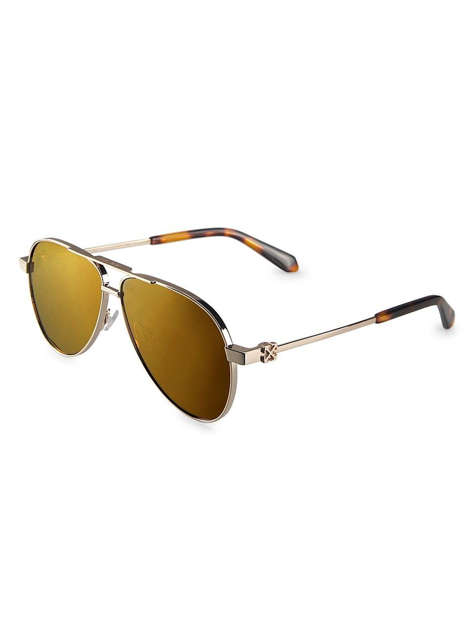 Mens Ruston 57MM Aviator Sunglasses Product Image