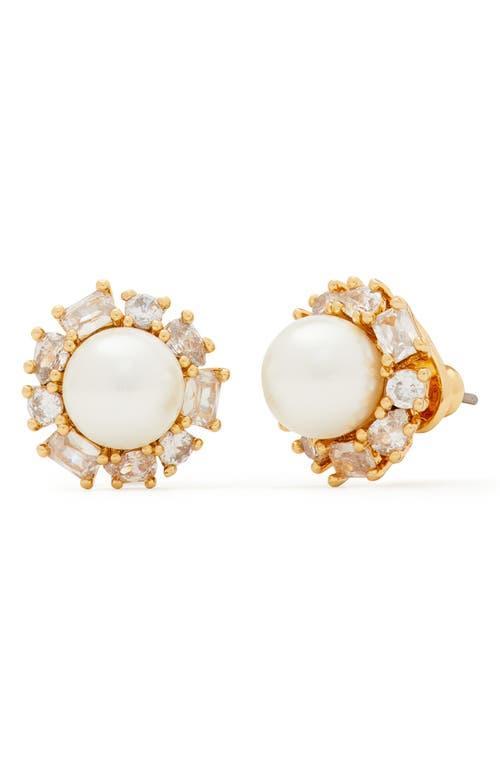 kate spade new york Candy Shop Imitation Pearl Halo Stud Earrings Product Image