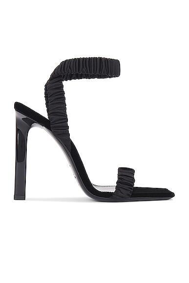 Saint Laurent Pam Sandal in Black Product Image